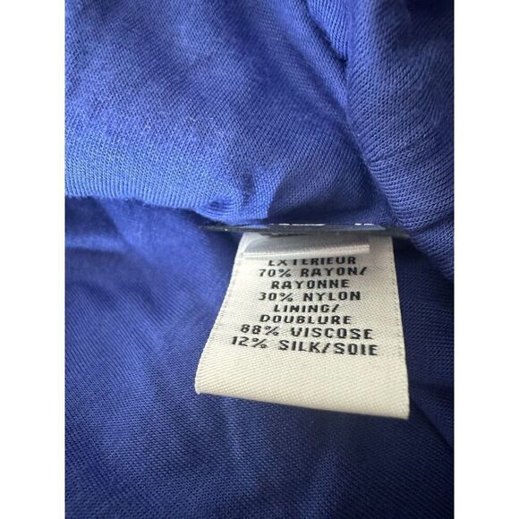 Diane von Furstenberg “Zarita” Bight Blue Lace Dress Zipper Back Sz 10 Designer - Picture 5 of 5